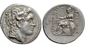MYSIA. Kyzikos. EL Hekte (5th-4th centuries BC). Obv: Boy seated facing, head right, with legs splayed to left, holding tunny by the tail.
Rev: Quadripartite incuse square.
Cf. Nomisma VII 169 (unlisted denomination); cf. SNG BN 316 (stater); cf. Boston MFA 1511 (same); CNG 102, lot 374; Triton XVII, lot 264. Very rare
Condition: Very fine. Weight: 2.65 g.
Diameter: 10 mm.