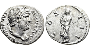 NERO with AGRIPPINA II (54-68). Didrachm. Caesarea. Obv: NERO CLAVD DIVI CLAVD F CAESAR AVG GERMANI.
Laureate head of Nero right. Rev: AGRIPPINA AVGVSTA MATER AVGVSTI. Draped bust of Agrippina right. RIC² 607; RPC I 3632; Sydenham 73. Rare Condition: Near extremely fine.
Weight: 7.0 g. Diameter: 22 mm