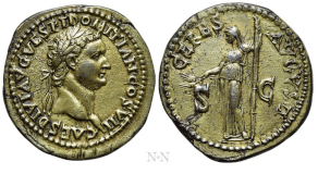 LEO III THE "ISAURIAN" with CONSTANTINE V (717-741). GOLD Solidus. Constantinople. Obv: δ N D LЄON P A MЧL.
Crowned and draped facing bust of Leo, holding globus cruciger and akakia.
Rev: δ N CONSTANTINЧS M Θ.
Crowned and draped faicng bust of Constantine, holding globus cruciger and akakia. Sear 1504. Condition: Choice extremely fine. Weight: 4.50 g.
Diameter: 20 mm.